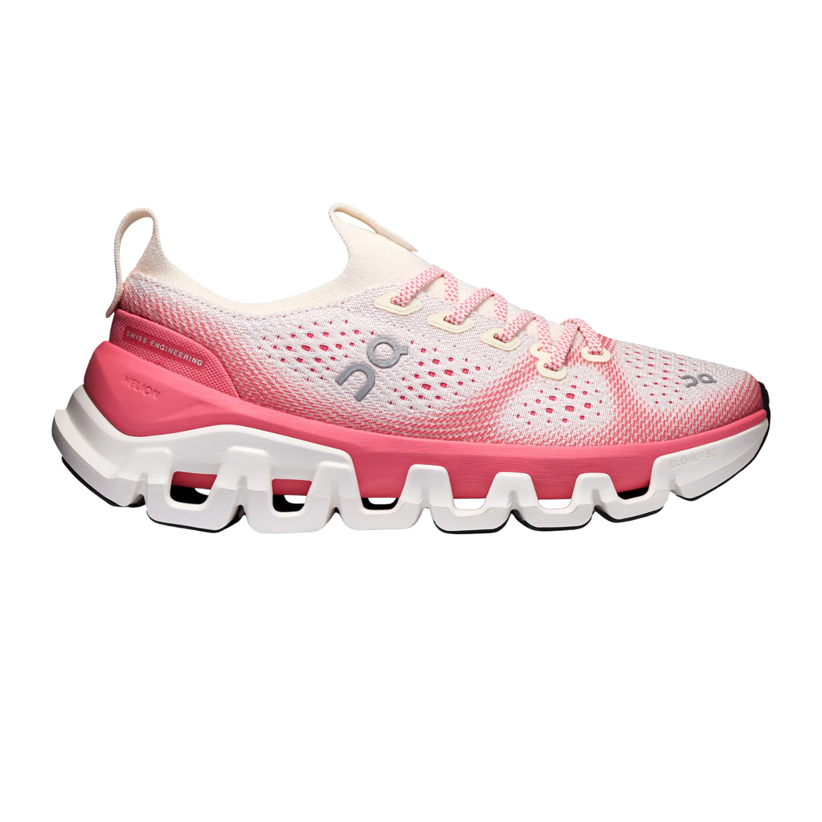 On Running Cloud X Tempo Running Shoe Women - Ivory/Camellia Running Shoes On Running