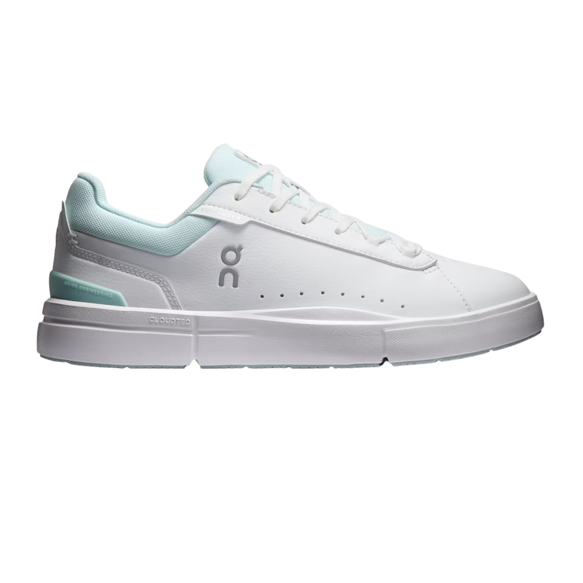 On Running The Roger Advantage Tennis Shoe Women, White/Flurry, back view