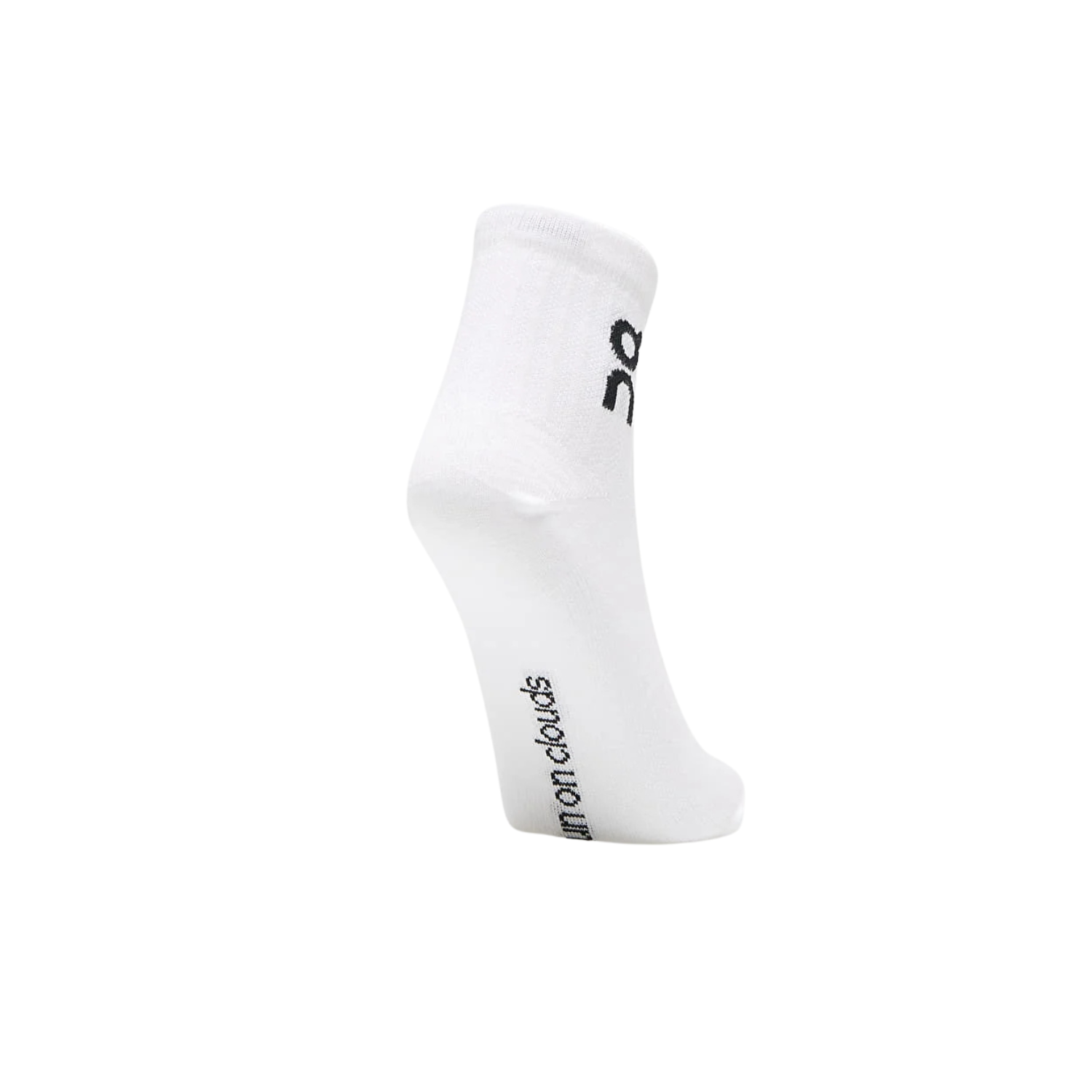 On Running Logo Sock Mid 3 Pack Unisex - White Socks On Running