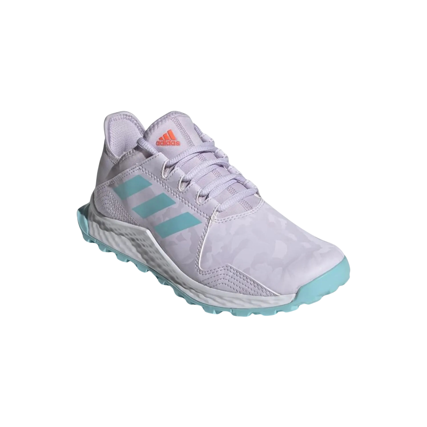 Adidas Youngstar junior hockey shoes, purple, side view