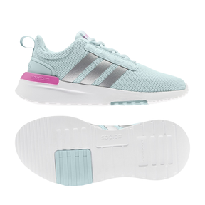 Adidas Racer TR21 Kids Trainers - Halo Mint/Silver Metallic/Screaming Pink (GV7395) Trainers Adidas