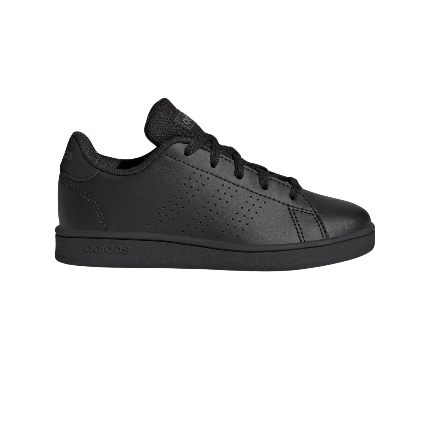 Adidas Advantage Lifestyle Court kids' trainers, Core Black, front view