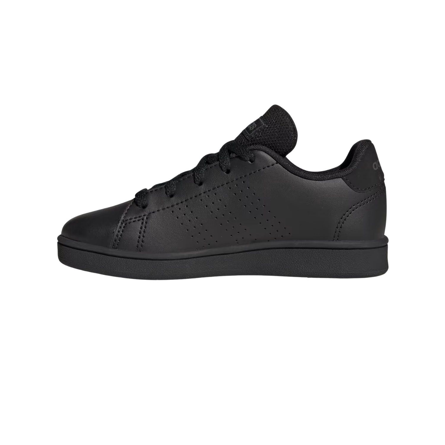 Adidas Advantage Lifestyle Court kids' trainers, Core Black, back view