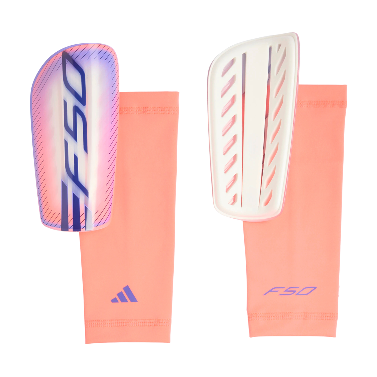 Adidas F50 League Shin Guards Unisex - Pink/Purple Pink Purple Shin Guards Adidas