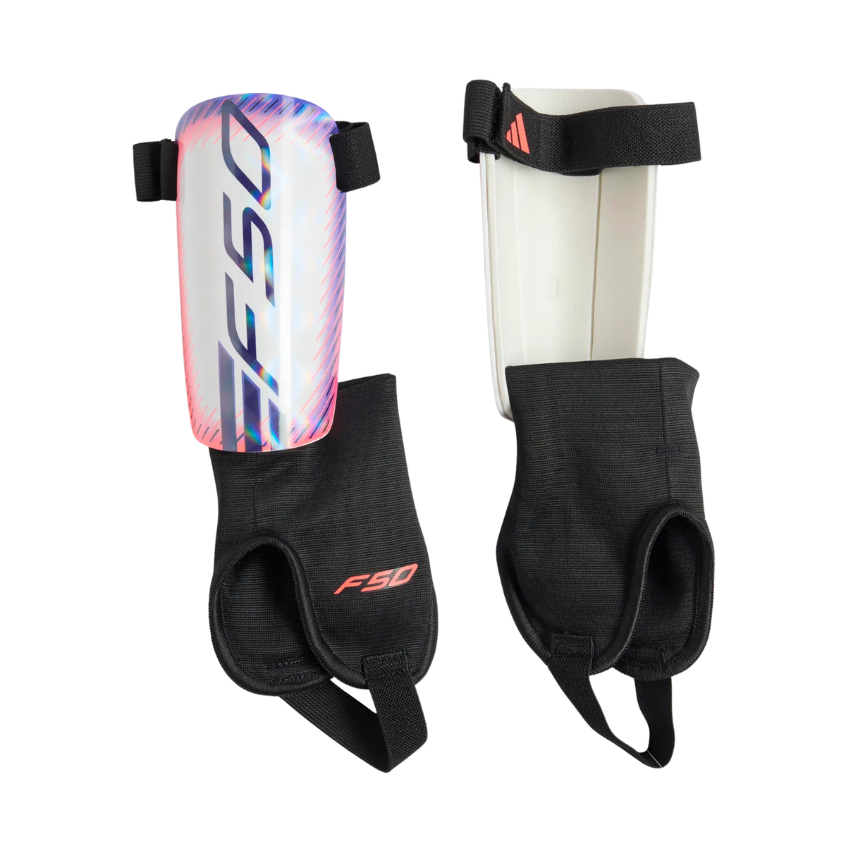 Adidas F50 Match Shin Guards Unisex - White/Pink/Purple White Pink Purple Shin Guards Adidas