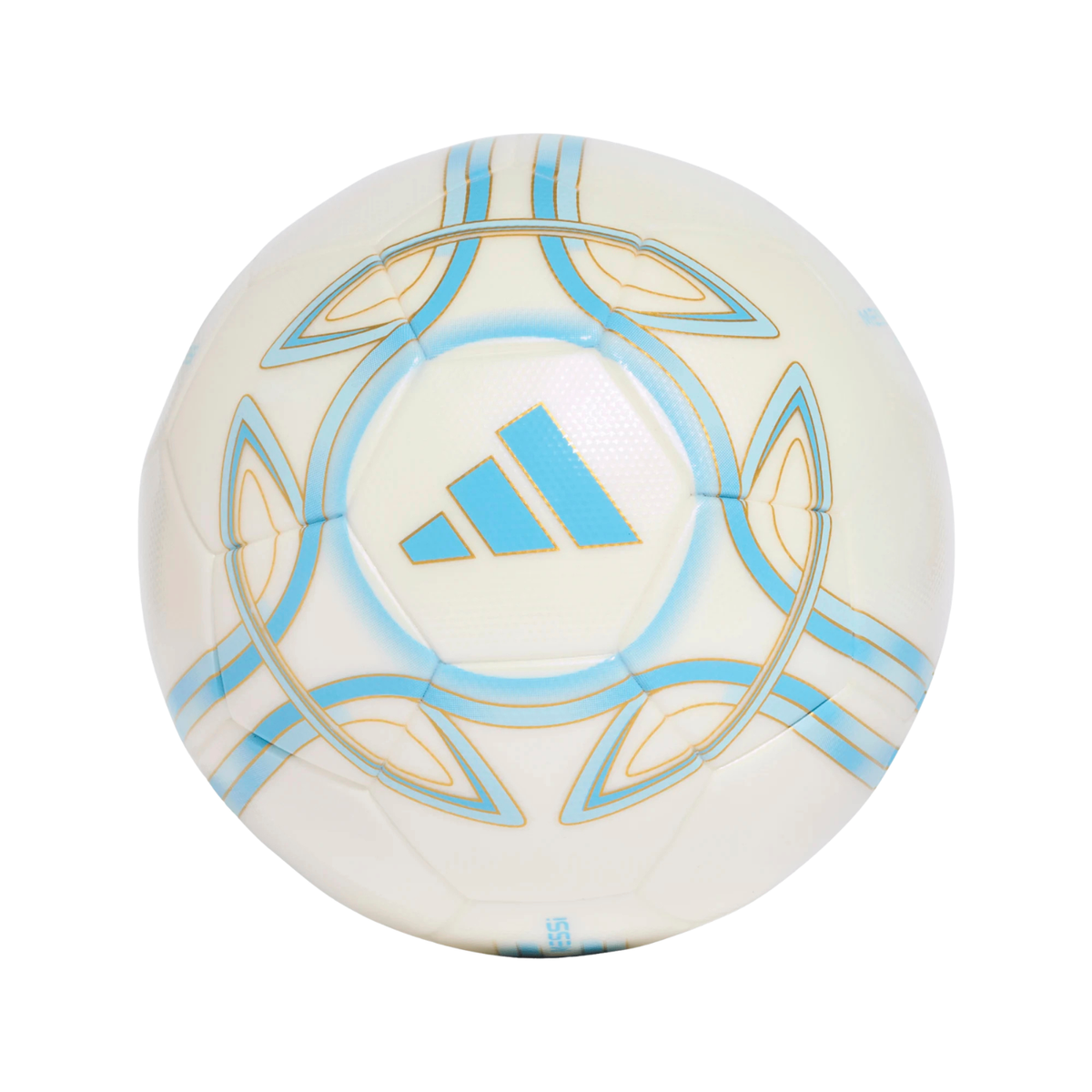 Adidas Messi League Football - White/Blue Footballs Adidas