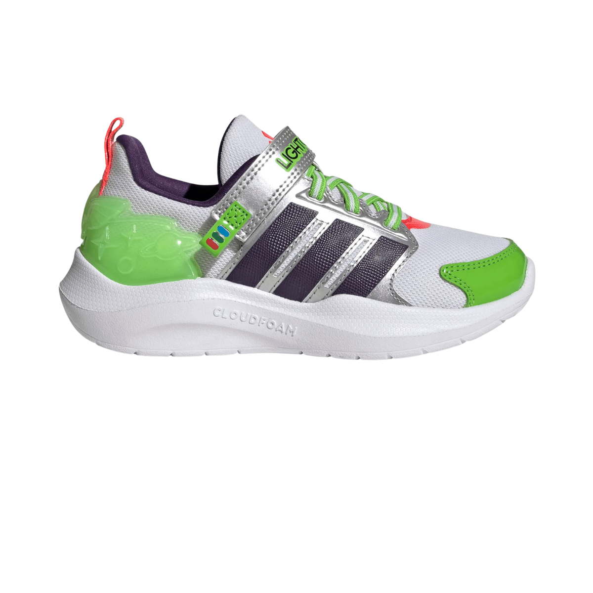 Adidas Pixar Toy Story Lightorama Running Shoe Kids - White/Violet/Red Running Shoes Adidas