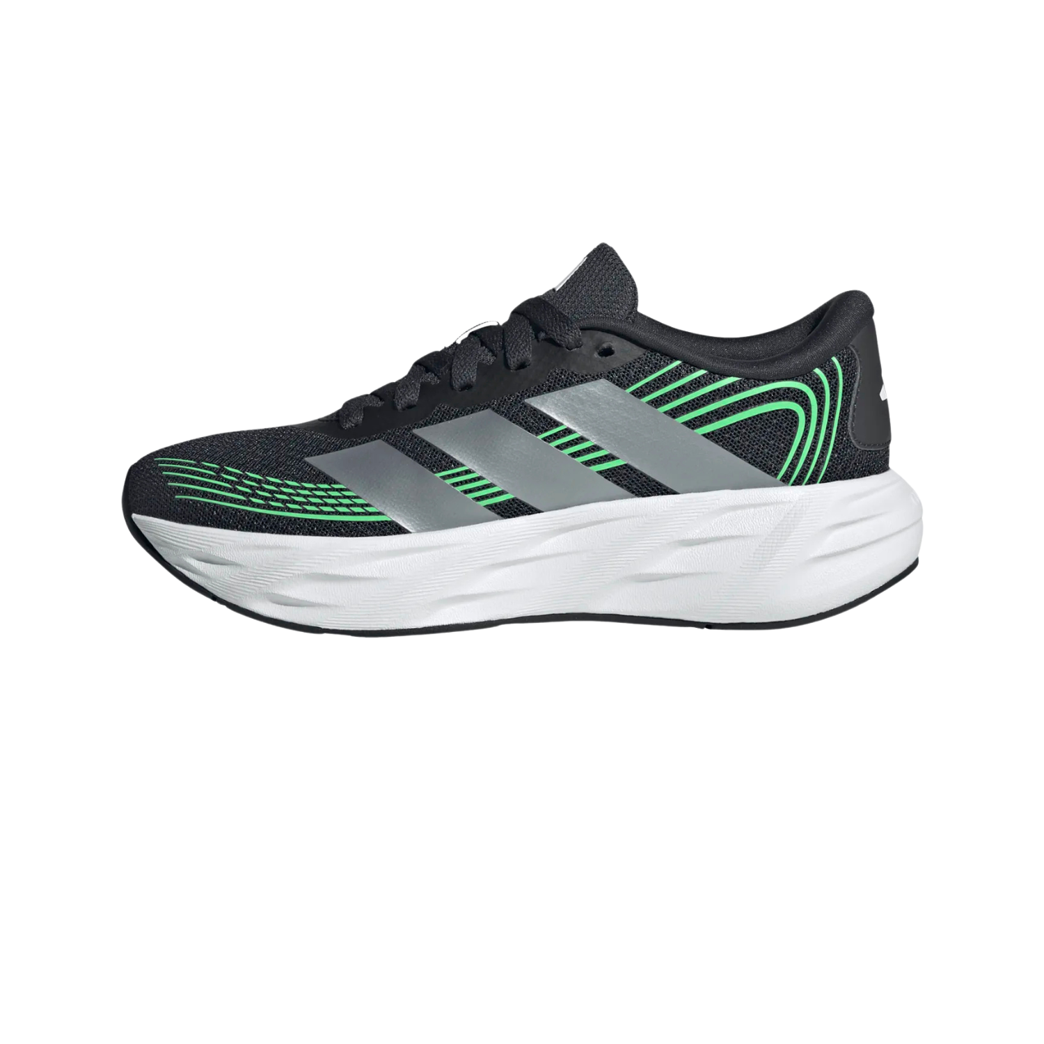 Adidas Galaxy 8 Running Shoe Junior - Grey/Green Grey Green Running Shoes Adidas