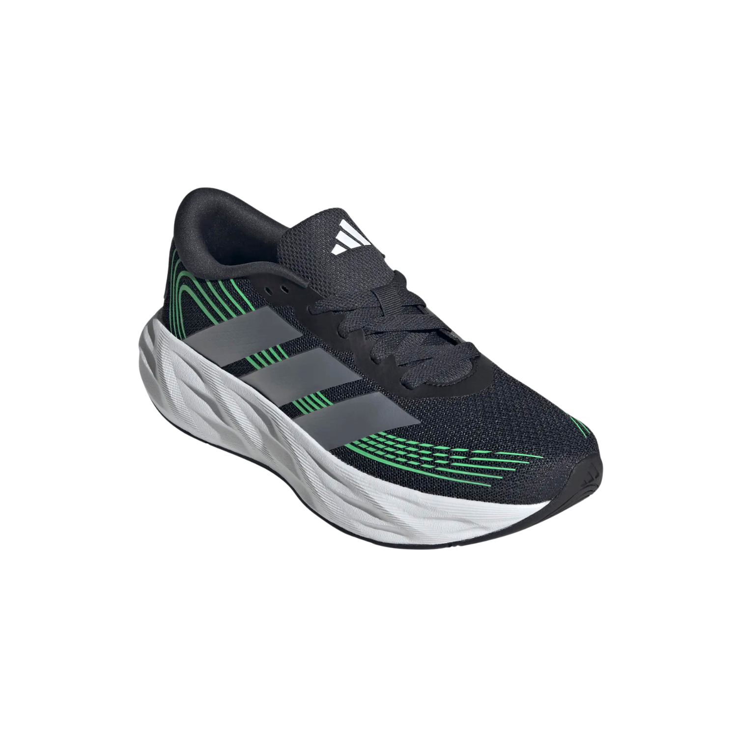 Adidas Galaxy 8 Running Shoe Junior - Grey/Green Running Shoes Adidas