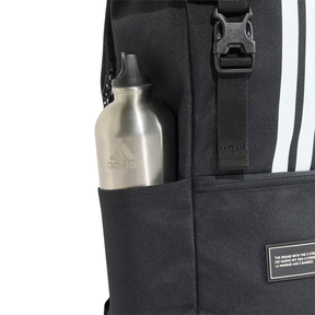 Adidas 3 Stripes Flap Backpack - Black Backpack Adidas