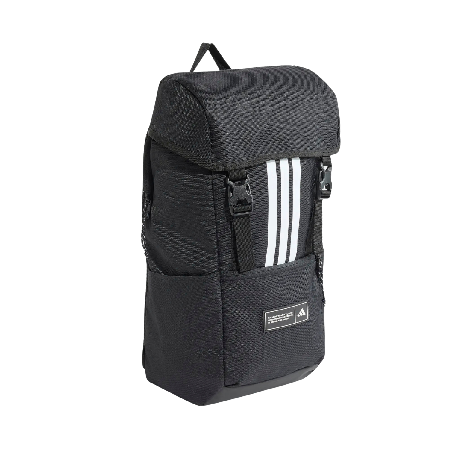 Adidas 3 Stripes Flap Backpack - Black Backpack Adidas