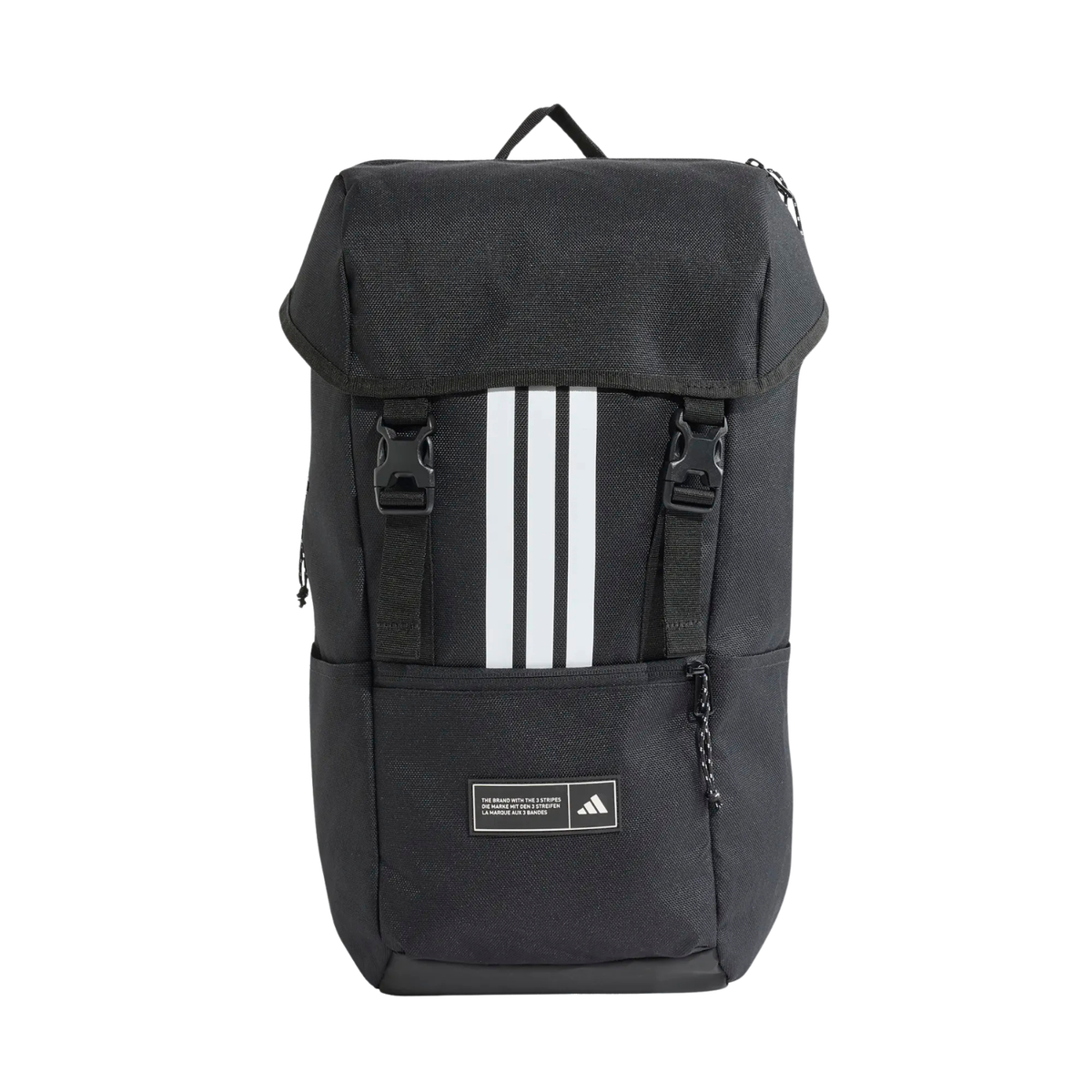 Adidas 3 Stripes Flap Backpack - Black Backpack Adidas