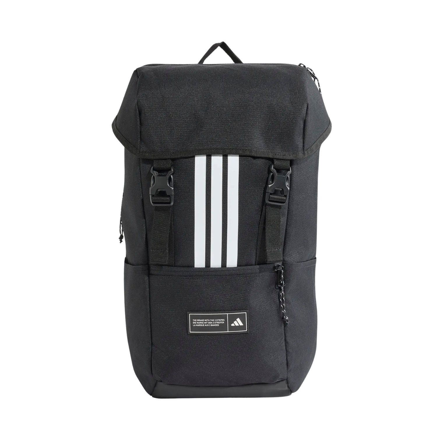 Adidas 3 Stripes Flap Backpack - Black Backpack Adidas