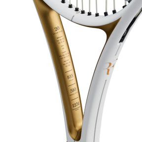 Wilson Roger Federer 01 Hall of Fame 2026 Tennis Racket - White/Gold Tennis Rackets Wilson