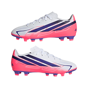 Adidas F50 Hyperfast Club FG/MG Football Boots Junior - White/Purple/Pink (KK1308) Football Boots Adidas