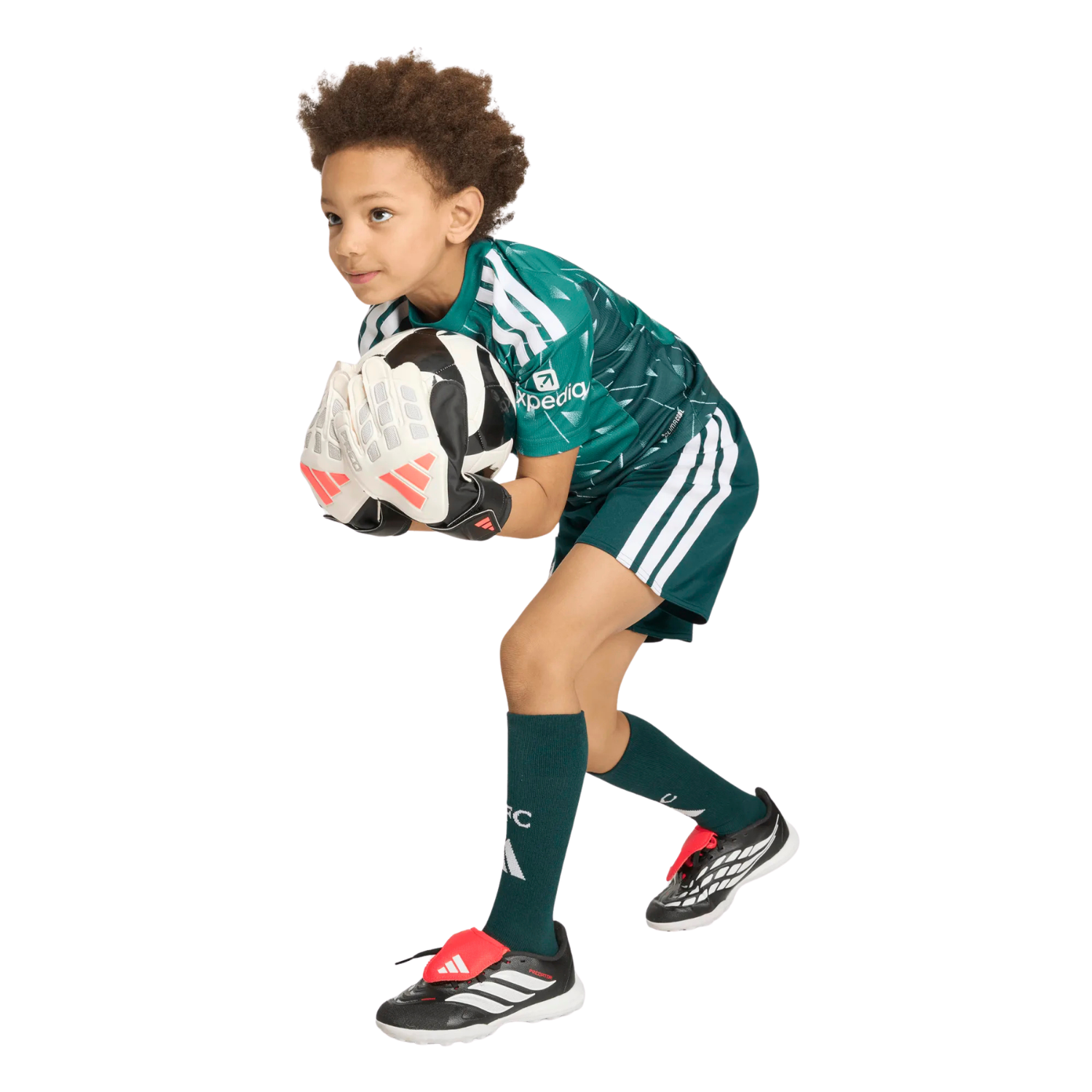 Adidas Liverpool F.C. 26/27 Goalkeeper Kids Set - Green Clothing Adidas