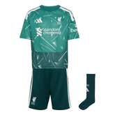 Adidas Liverpool F.C. 26/27 Goalkeeper Kids Set - Green Clothing Adidas