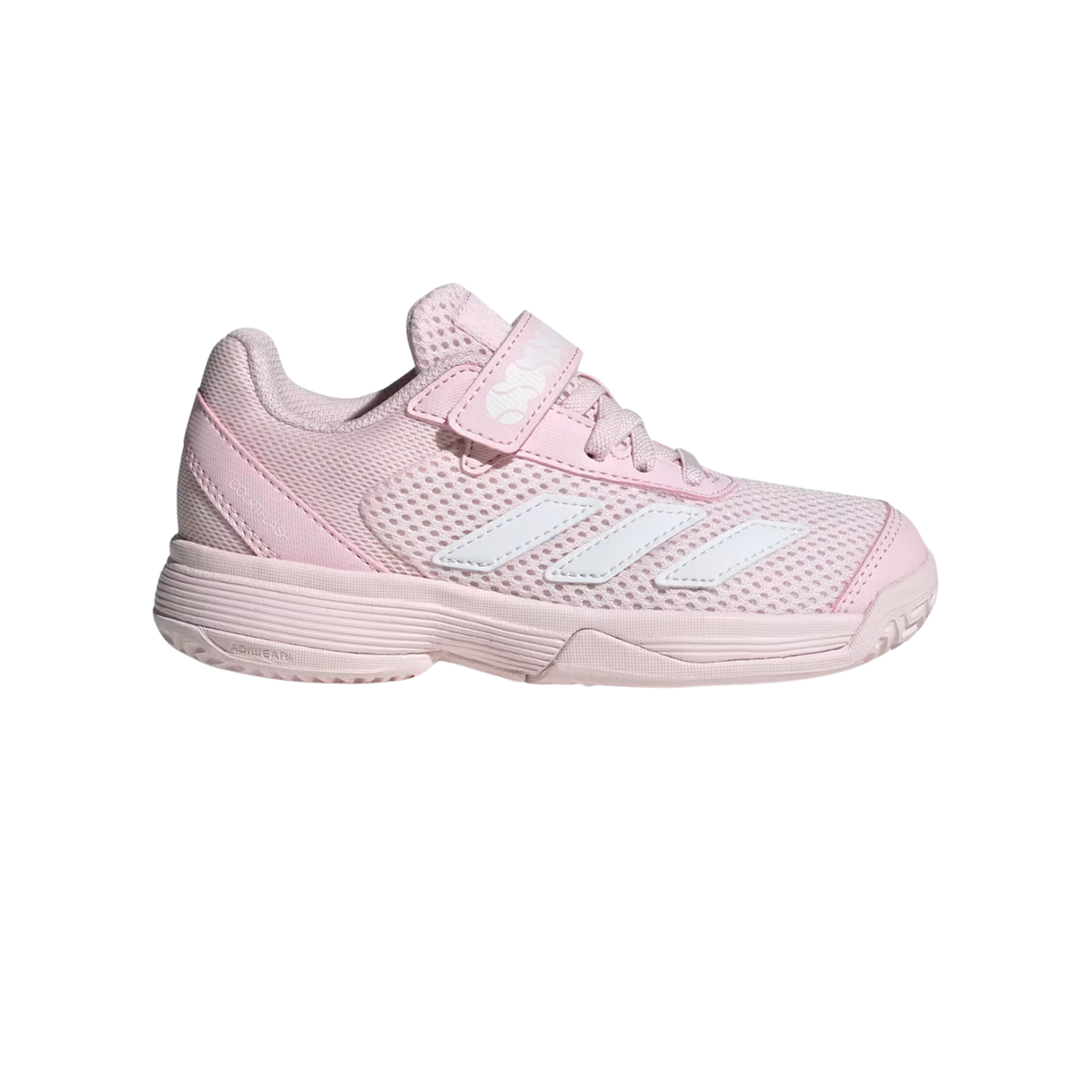 Adidas Courtflash Hook and Loop Tennis Shoes Kids - Pink/White/Pink Pink White Pink Tennis Shoes Adidas