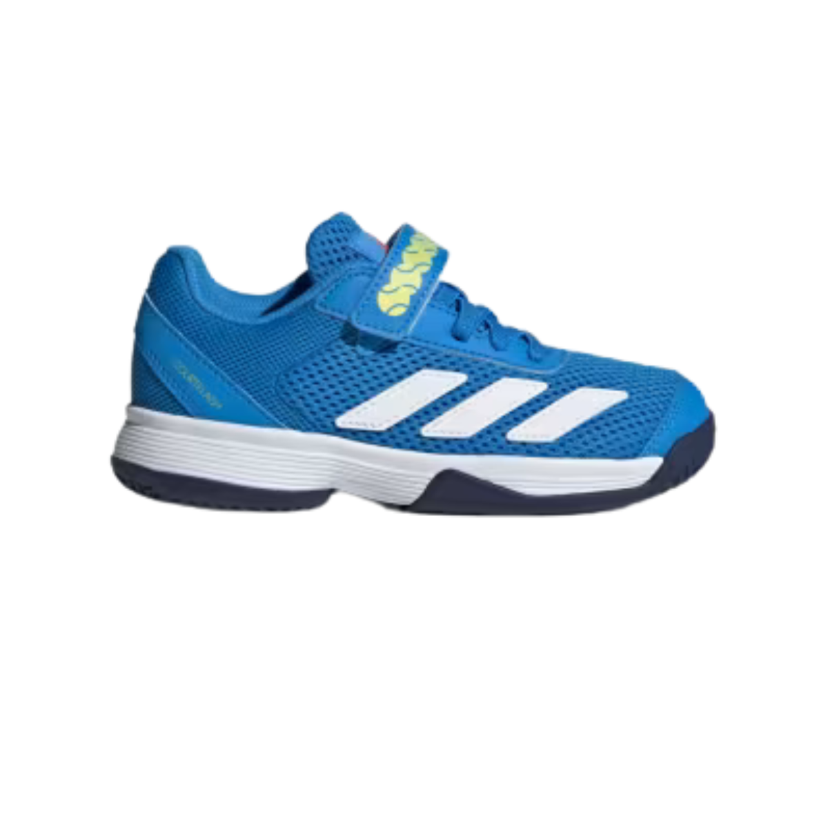 Adidas Courtflash Hook and Loop Tennis Shoes Kids - Blue/White/Dark Blue Blue White Dark Blue Tennis Shoes Adidas