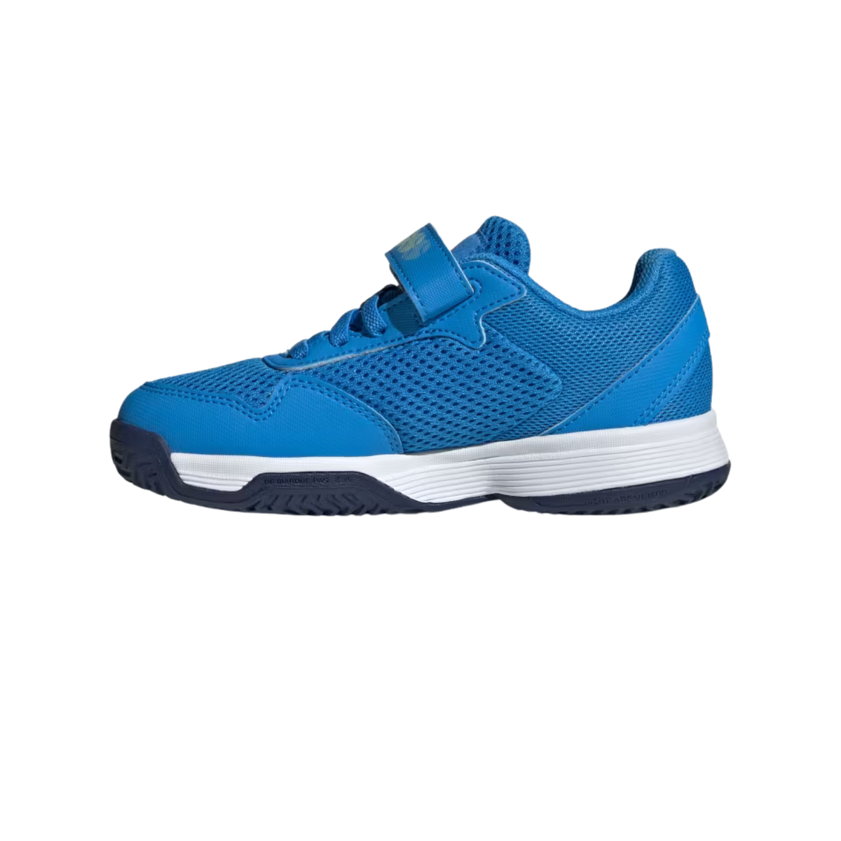 Adidas Courtflash Hook and Loop Tennis Shoes Kids - Blue/White/Dark Blue Tennis Shoes Adidas