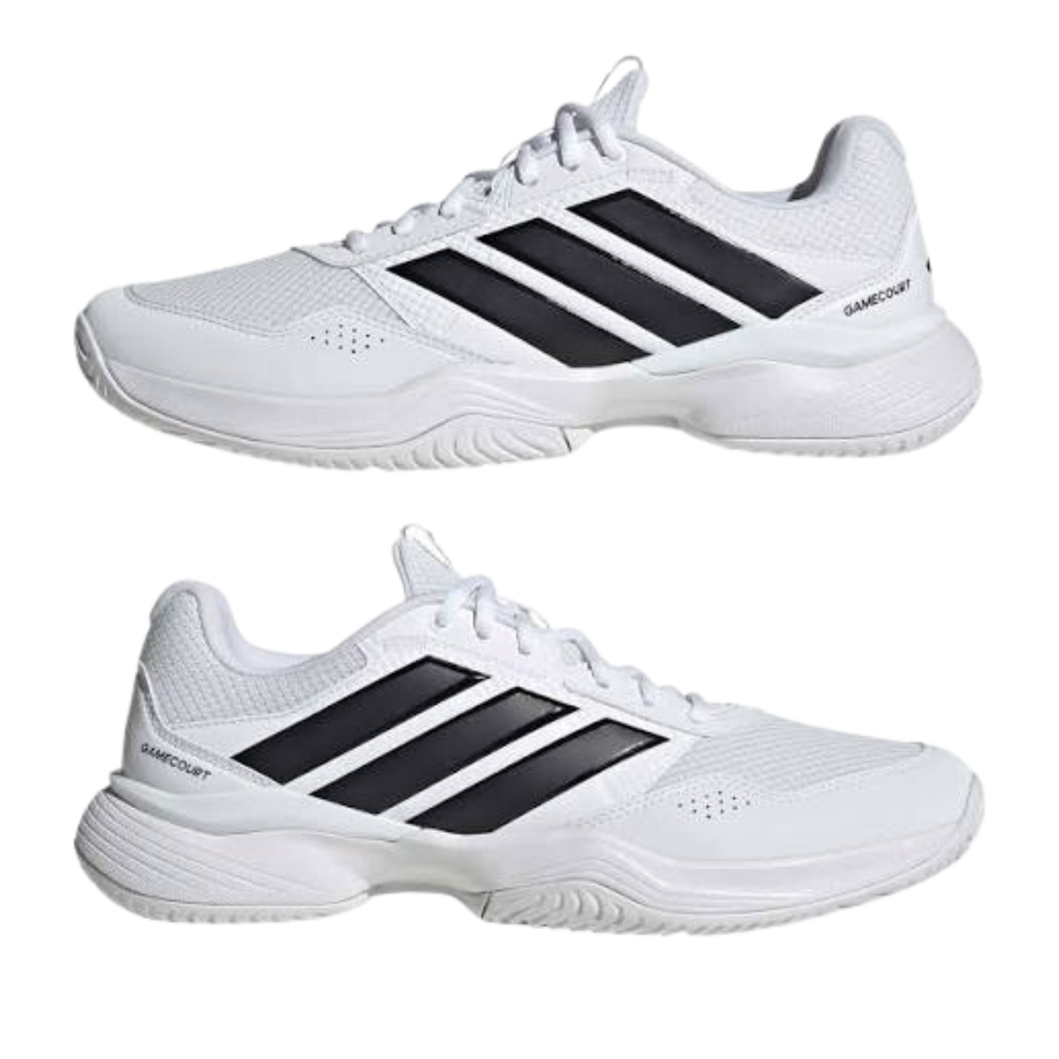 Adidas GameCourt 3 Tennis Shoes Men - White/Black Tennis Shoes Adidas