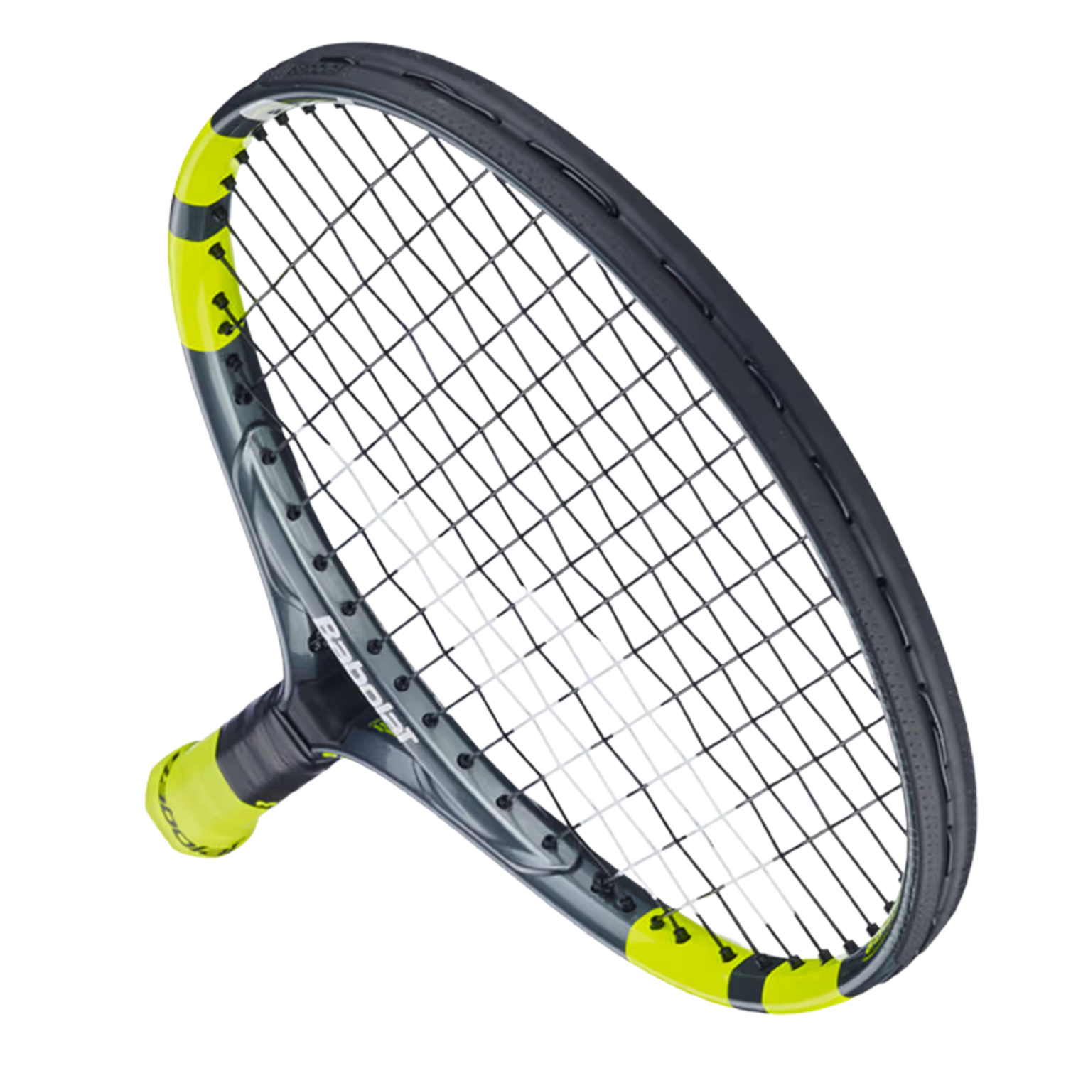 Babolat Carlitos Junior 19 Strung - Grey/Yellow Tennis Rackets Babolat