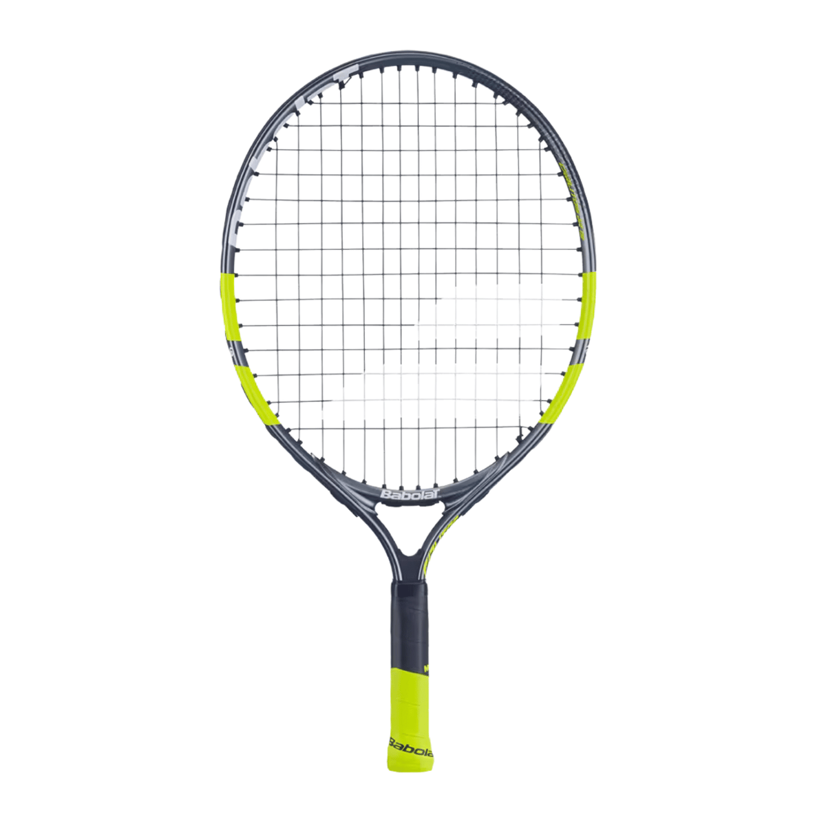 Babolat Carlitos Junior 19 Strung - Grey/Yellow Tennis Rackets Babolat