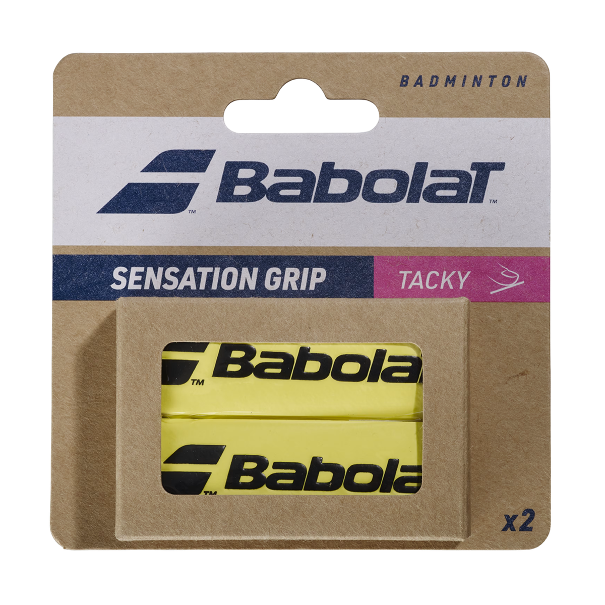 Babolat Grip Sensation X2 Overgrip - Yellow Accessories Babolat