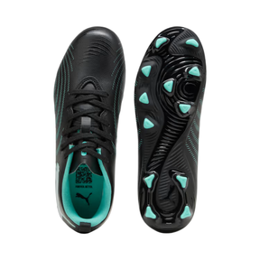 PUMA Future 9 Play FG/AG Junior Football Boots - Black/Mint/White Football Boots PUMA