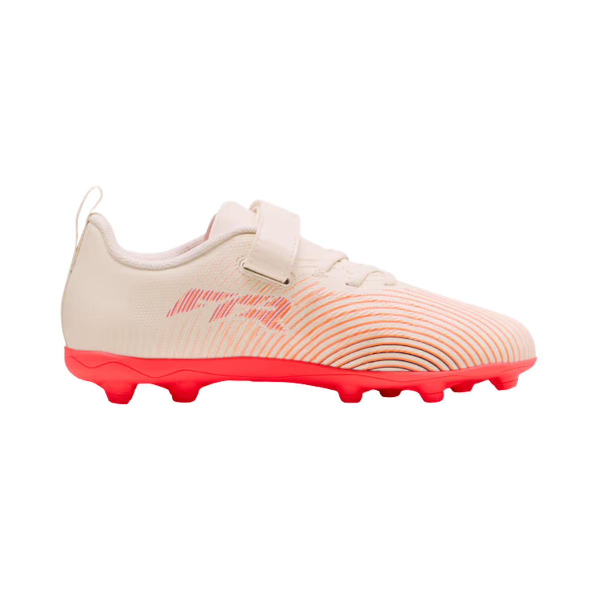 Puma Future 9 Play V FG/AG RB Jr - Almond/White/Red/Black Football Boots Puma