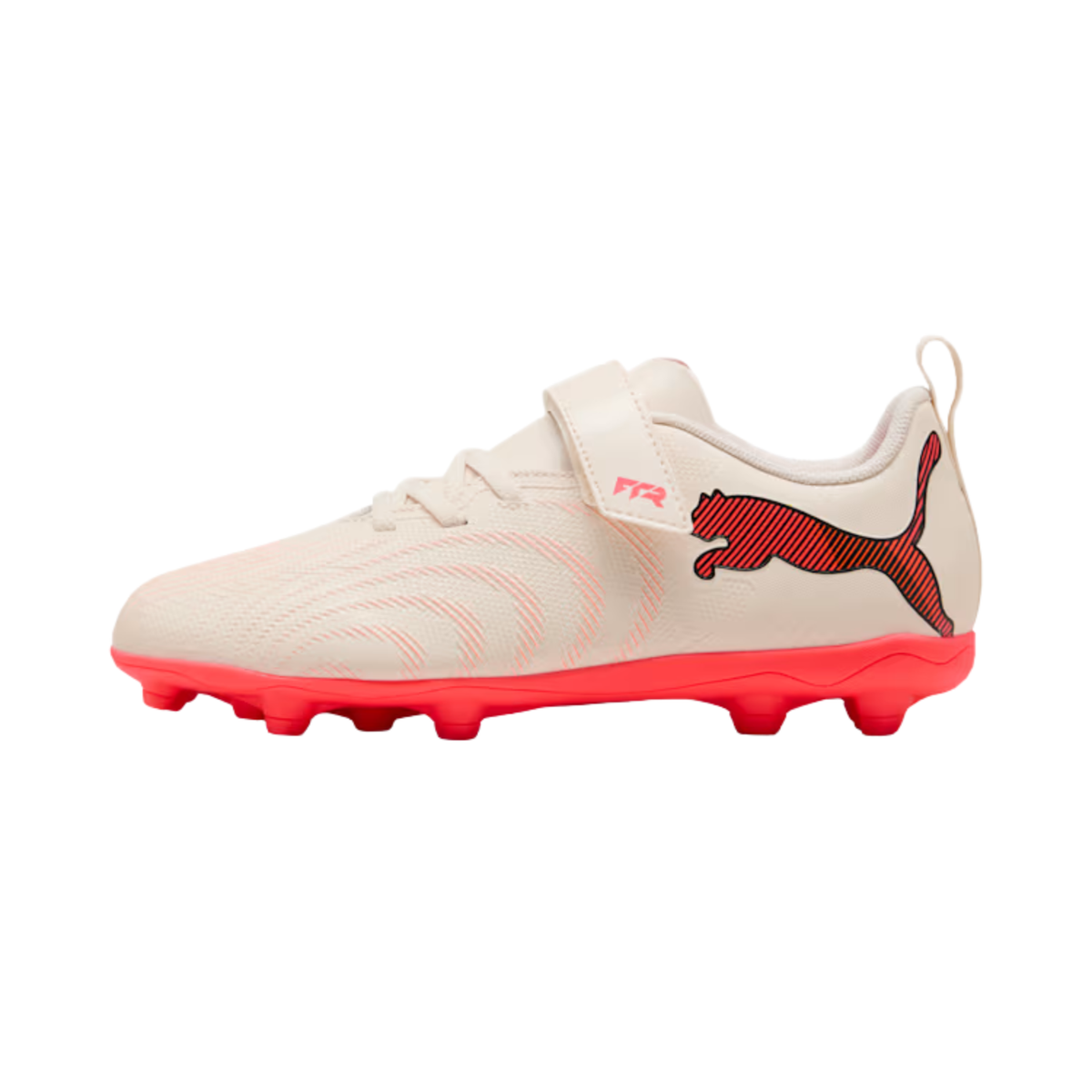 Puma Future 9 Play V FG/AG RB Jr - Almond/White/Red/Black Almond White Red Black Football Boots Puma