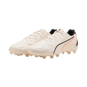 Puma King 20 Match FG/AG - Almond/Black/Red Football Boots Puma