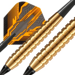 Harrows Club Brass 26GR Steel Tip Darts - Yellow Darts Harrows