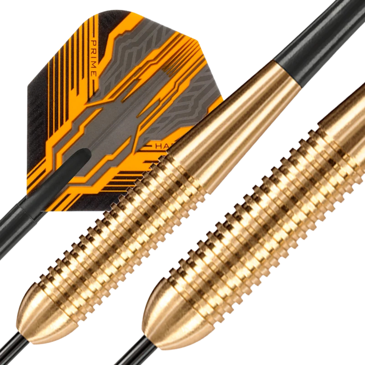 Harrows Club Brass 22GR Steel Tip Darts - Yellow Darts Harrows