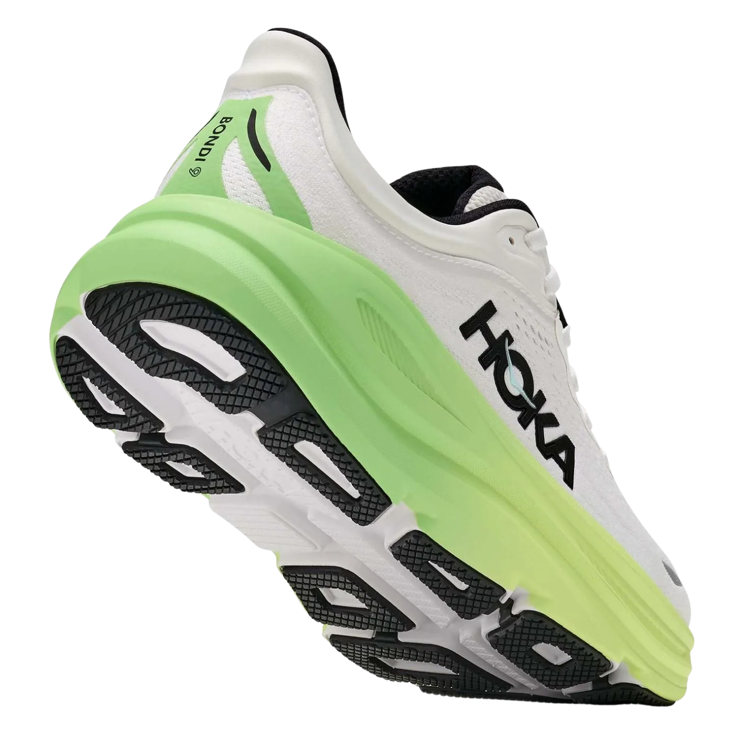 Hoka Bondi 9 Running Shoe Women - White/Tart Apple by Hoka