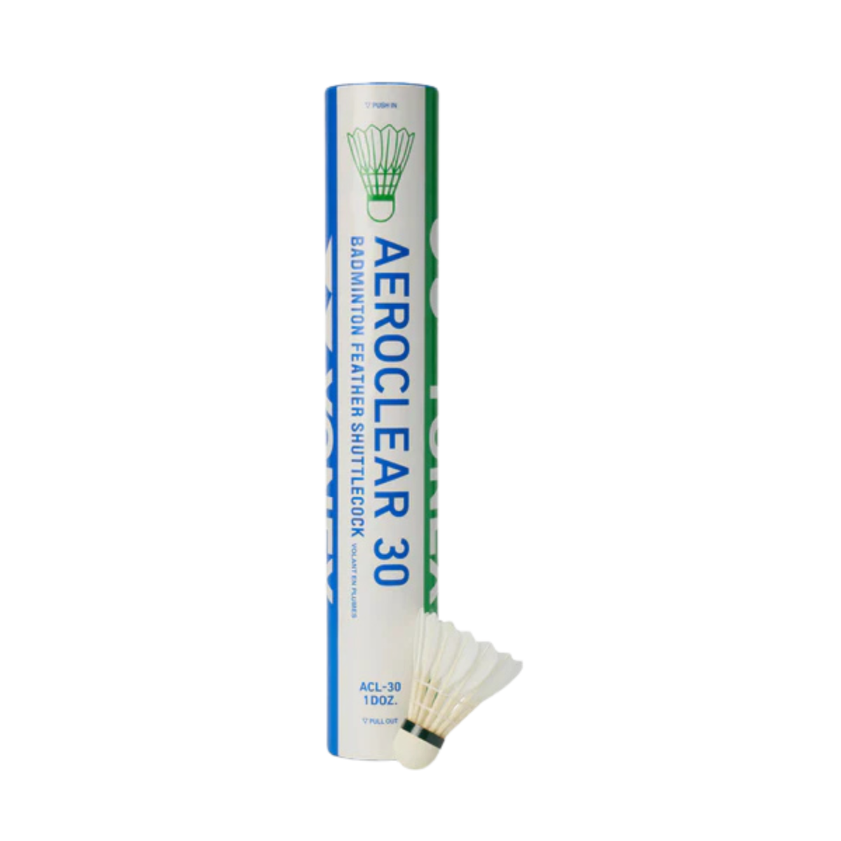 Yonex Aeroclear 30 Feather Badminton Shuttlecocks - White White Speed 3 Feather Shuttle Yonex