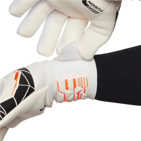 Precision Negative Replica Goalkeeper Gloves, White/Fluo Orange/Black, detail view