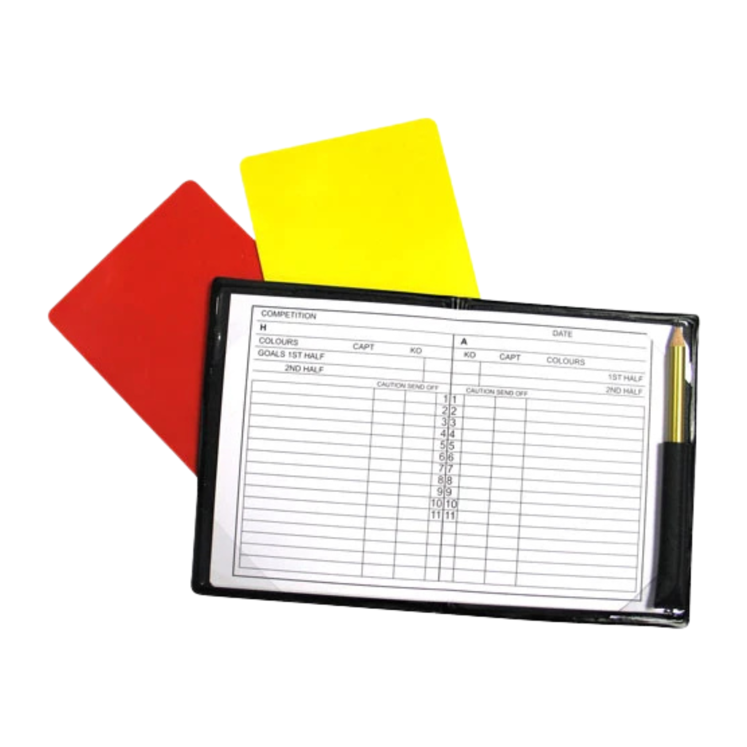 Precision Referees Note Book, back view
