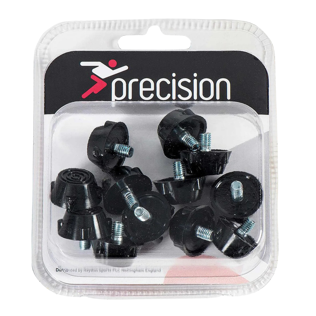 Precision Ultra Flat Rubber Football Stud Set (FB860) - 12 x 10mm Replacement Studs Precision