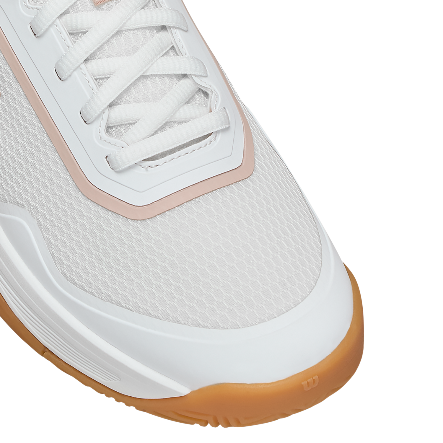 Wilson Courtglide Women's Tennis Shoes - White/Cameo Rose (WRS339810) Tennis Shoes Wilson