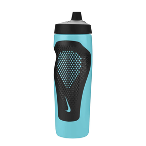 Nike Refuel Grip Water Bottle 24oz - Baltic Blue/Black/White Water Bottle Nike