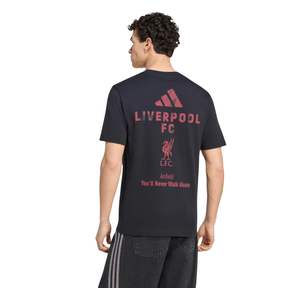 Adidas Liverpool F.C. 26/27 Seasonal Graphic T-Shirt Men - Black Clothing Adidas