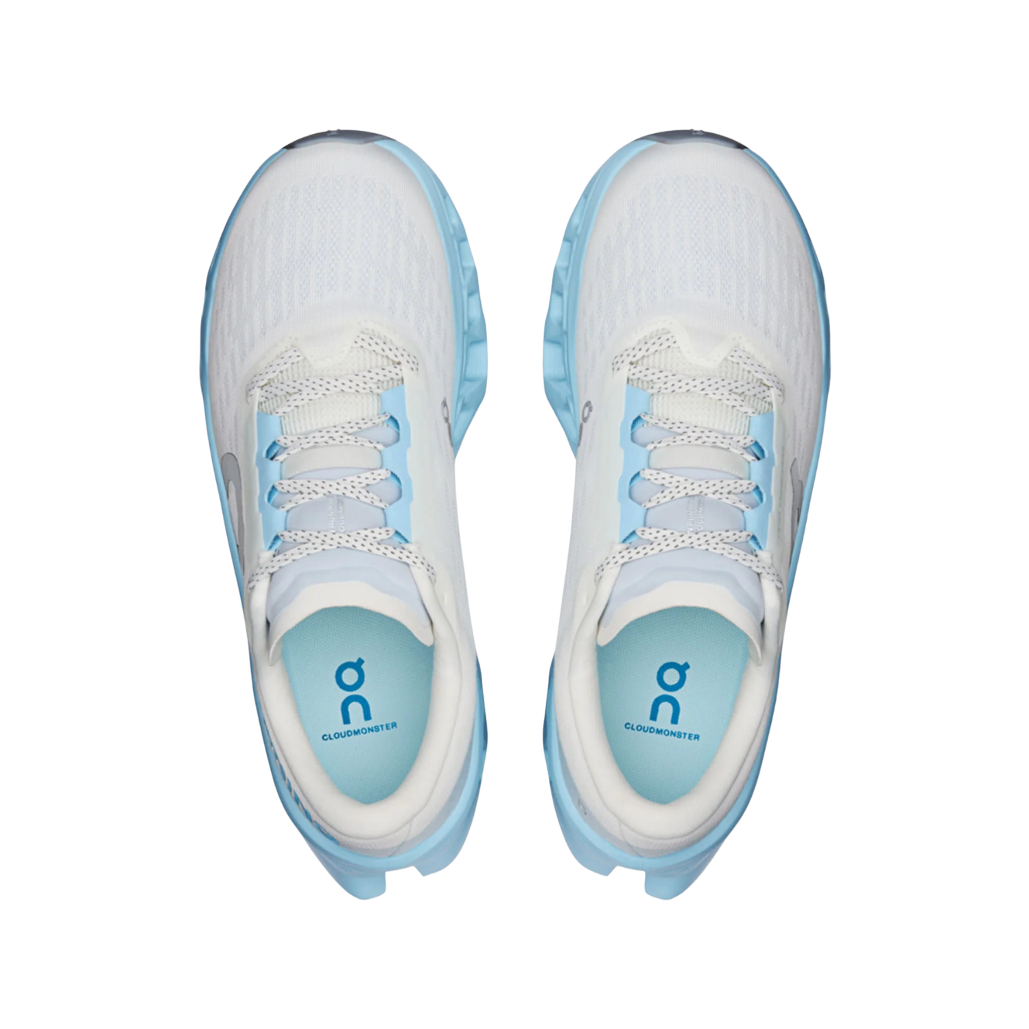 On Cloudmonster 3 Women's Road Running Shoes - Ivory/Topaz Running Shoes On Running