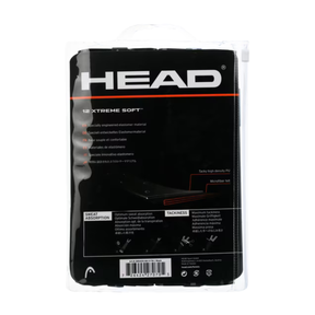 Head Xtreme Soft Overgrip 12-Pack - Black (285405) Overgrip Head