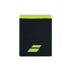 Babolat Logo Jumbo Wristband Unisex Single - Grey/Yellow