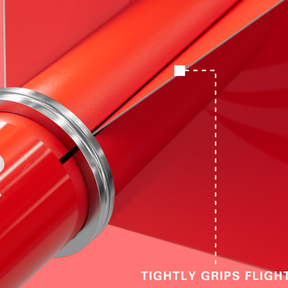 Target Pro Grip Dart Shafts 3 Sets - Short - Red Dart Shafts Target
