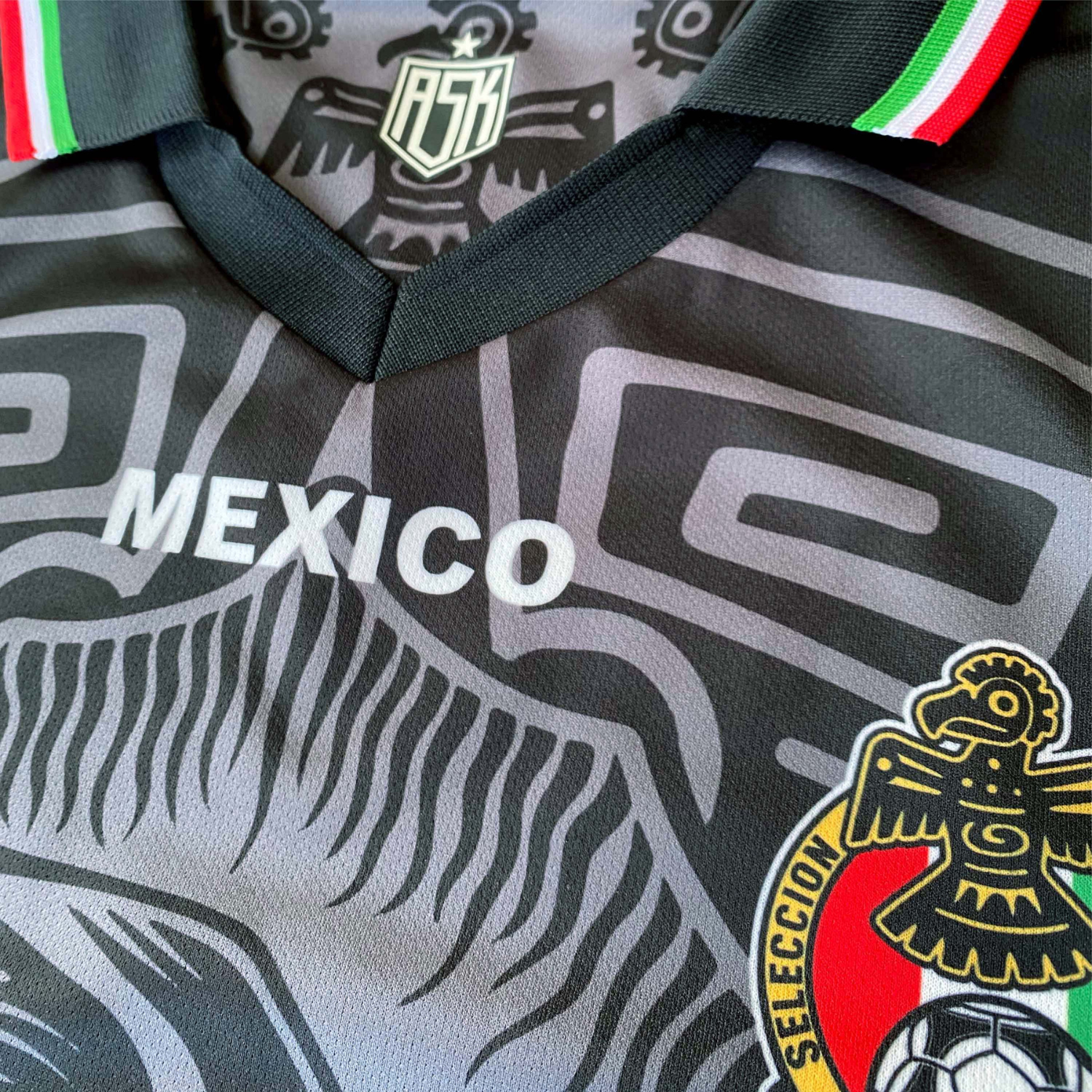 ASK Mexico Guadalupe Third Football Jersey - Black