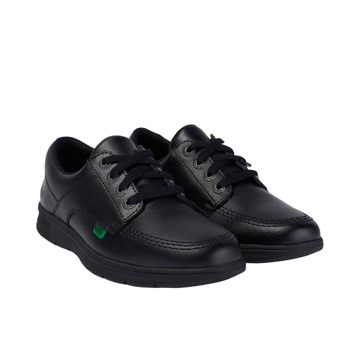 Kickers Kelland Lace Lo Leather Shoes - Black
