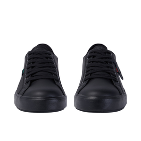 Kickers Tovni Lacer adult leather shoes, black, side view