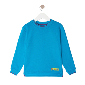 Scouts Beavers tipped sweatshirt, turquoise, front view